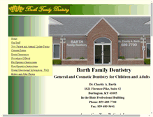 Tablet Screenshot of barthfamilydentistry.com